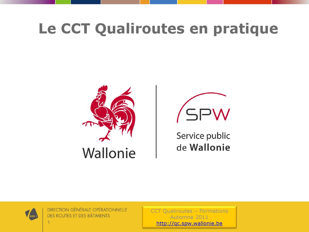 Le CCT Qualiroutes en pratique ppt télécharger